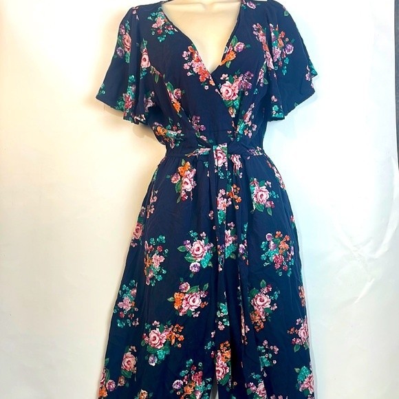 Band of gypsies floral one-piece flowing women's jumper - Picture 2 of 11